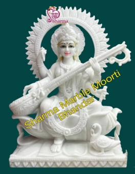 Marble Saraswati Maa Statues
